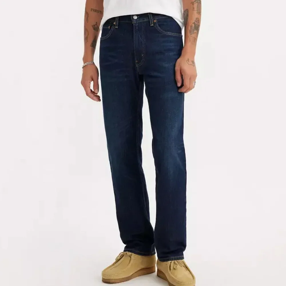 NEW NWT! LEVI'S 505 REGULAR ECO EASE STRETCH STRAIGHT LEG RELAXED INDIGO 38 X 30
